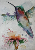 Watercolor Hummingbird original